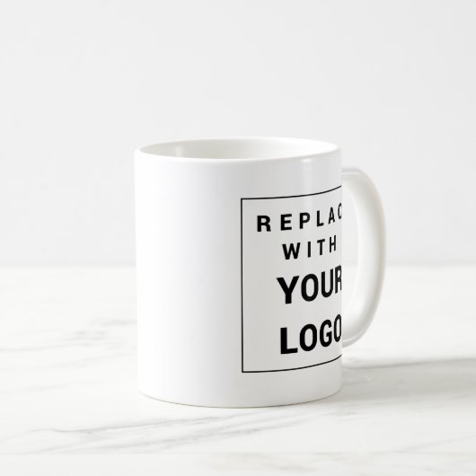 ビジネスおよびブランドロゴ会社の従業員の追加 コーヒーマグカップ (正面右)