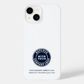 ビジネスおよびブランドロゴ会社の従業員の追加 Case-Mate iPhoneケース (裏面)