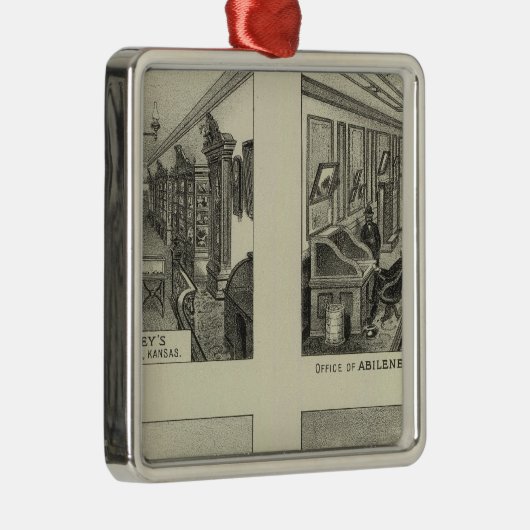 ビジネスおよび住宅、アビリン、カンザス メタルオーナメント (右)