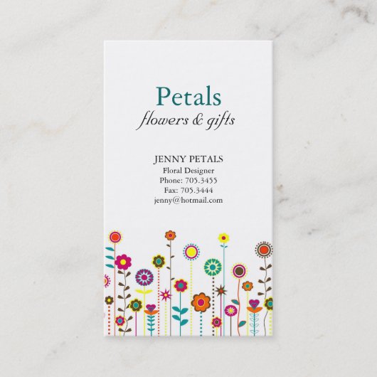 ビジネスお洒落カード 名刺 (正面)