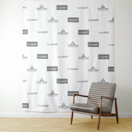 ビジネスお洒落ロゴのステップとリピートイベントの背景 タペストリー (インサイチュ)