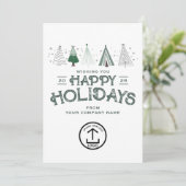 ビジネスお洒落・クリスマス・クライアントのお客様 シーズンカード (スタンド正面)