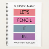 ビジネスかわいらしはっきりしたダイアリーアポイントメントBook 2023 プランナー手帳 (正面)