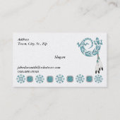 ビジネスか個人的なネイティブアメリカンのデザインカード 名刺 (裏面)