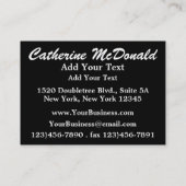 ビジネスきらきら光るカード – SRF 名刺 (裏面)