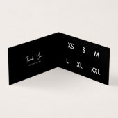 ビジネスつるロゴスイングラベル衣服折り畳みサイズ 名刺 (内部)