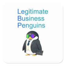 ビジネスで成功するペンギン ステッカー