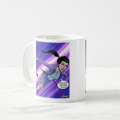 ビジネスで戦士の女性ゴールコーヒーマグ コーヒーマグカップ (正面左)