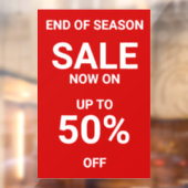 ビジネスで赤いセールはっきりしたを ウィンドウサイン (シート2)