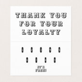 ビジネスとロイヤリティの理容師を2つの黒で表示 名刺 (内部フラット)