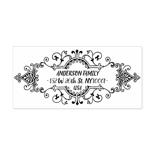 ビジネスと差出人住所 セルフインキングスタンプ (デザイン)