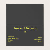 ビジネスと情報のシンプルな名前、ZSSG 名刺 (外部フラット)