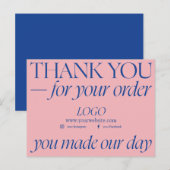 ビジネスにおける感謝：心からお礼 ポストカード (正面/裏面)