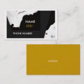 ビジネスによってカード引き裂かれる端 名刺 (正面/裏面)