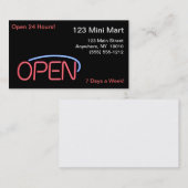 ビジネスのために開けて下さい 名刺 (正面/裏面)