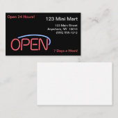 ビジネスのために開けて下さい 名刺 (正面/裏面)