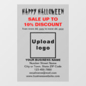 ビジネスのためのハロウィンセール - 灰色の窓用貼り紙 ウィンドウサイン (シート)