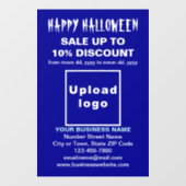 ビジネスのためのハロウィンセール - 青い窓の装飾シール ウィンドウサイン (シート)