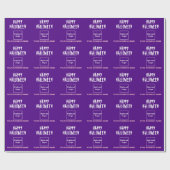 ビジネスのためのハロウィン パープルの包装紙 ラッピングペーパー (フラット)