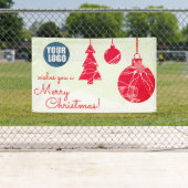 ビジネスのためのメリークリスマスの旗 横断幕 (インサイチュ)