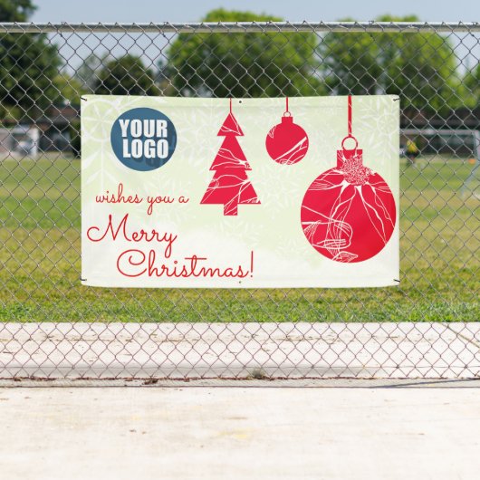 ビジネスのためのメリークリスマスの旗 横断幕 (インサイチュ)