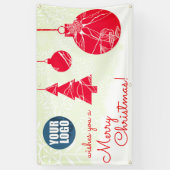 ビジネスのためのメリークリスマスの旗 横断幕 (縦)