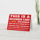 ビジネスのための代わりとなる休日(クリスマス)カード シーズンカード (正面)