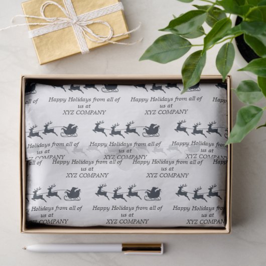 ビジネスのクライアントまたは従業員のクリスマスプレゼントのラップ 薄葉紙 (ギフト)