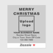 ビジネスのクリスマスグリーティングオングレースクエアビニル シール (シート)