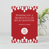ビジネスのクリスマスグリーティング | シンプルデザイン シーズンカード (スタンド正面)