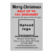 ビジネスのクリスマスセールのグレーフォト紙 フォトプリント            (正面)