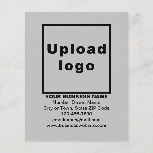 ビジネスのクリスマスセールのグレーフライヤー チラシ (裏面)