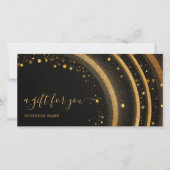 ビジネスのクリスマスプレゼント証明書のモダン伝票 (正面)