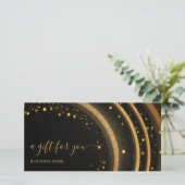 ビジネスのクリスマスプレゼント証明書のモダン伝票 (スタンド正面)