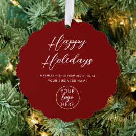 ビジネスのクリスマス休暇 オーナメントカード
