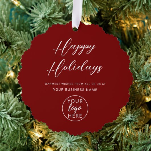 ビジネスのクリスマス休暇 オーナメントカード (インサイチュ (木))