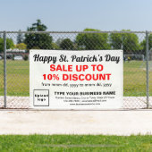 ビジネスのサンパトリック販売の白い四角形 横断幕 (インサイチュ)