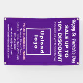 ビジネスのサンパトリック販売の紫色のバナー 横断幕 (横)