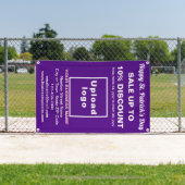 ビジネスのサンパトリック販売の紫色のバナー 横断幕 (インサイチュ)