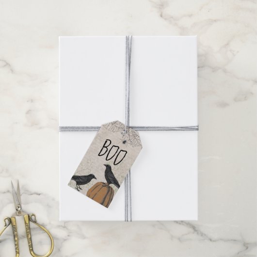 ビジネスのハロウィンポップ・アートのバイ ギフトタグ (より糸付き)