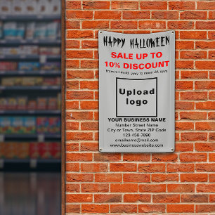 ビジネスのハロウィーンの販売にグレーバナー 横断幕