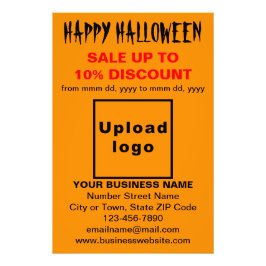 ビジネスのハロウィーンの販売オレンジカラー フォトプリント
