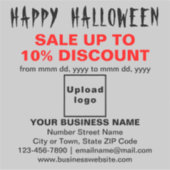 ビジネスのハロウィーン販売のグレービニールステッカー シール (正面)