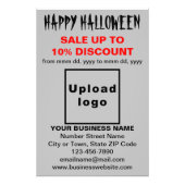 ビジネスのハロウィーン販売のグレーフォト紙 フォトプリント (正面)