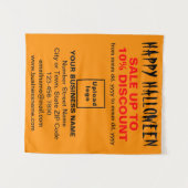 ビジネスのハロウィーン販売オレンジカラータペストリー タペストリー (正面(横))