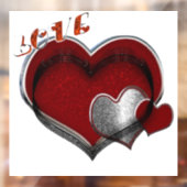 ビジネスのハート窓ステッカー ウィンドウサイン (シート2)