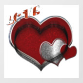 ビジネスのハート窓ステッカー ウィンドウサイン (シート)