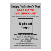 ビジネスのバレンタインセールの灰色の写真紙 フォトプリント            (正面)