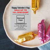 ビジネスのバレンタインセールをグレーフライヤーで チラシ