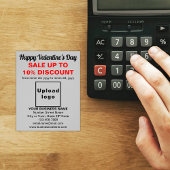 ビジネスのバレンタインセールをグレーフライヤーで チラシ